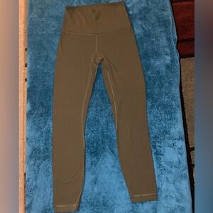 🩷Lululemon Align II 25” Dark Army Green HR 25” Women’s Size 4 Leggings EUC